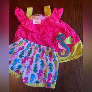 Rare Editions baby girl set. Size 12M